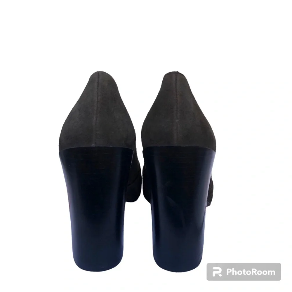 Tory Burch Pumps Stella Oxford Smoke Suede Leather